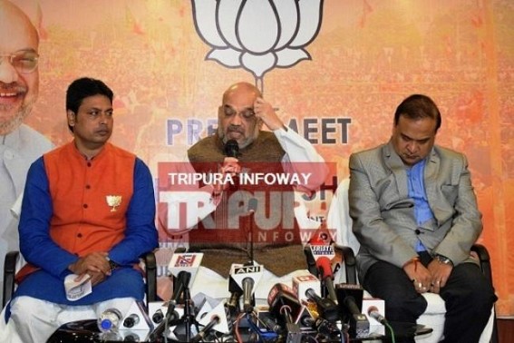 Congress helping CPI-M in Tripura: Amit Shah